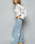Patched Vintage Denim Joggers