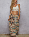 Gonna Love Me Pattern Pants Almond