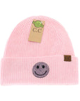 Rhinestone Smiley Face Beanie