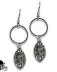 Football earring with Austrian crystals