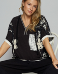 Edgy Crochet Lace Hoodie Top