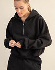 Offset Quarter Zip Hoodie