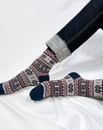 Knit Nordic Snow Cabin Crew Socks