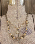 CZECH Me Out Elite Beige & Natural Layered Necklace