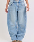 Mid Waisted Barrel Long Inseam