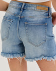 Leslie Boyfriend Shorts Med Wash