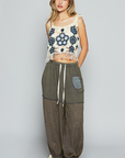 Eyelet Gauze Pants