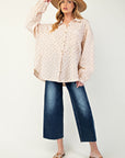Floral Print Gauze Button Down