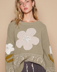 Soft Flower Sweater