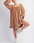 Gauze Ruffle Dress