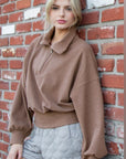 Lux Brushed Quarter Zip Top