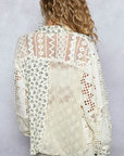 Vintage Floral Crochet Blouse