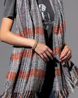 Speckled Scarf in Light denim