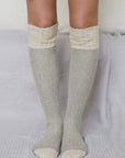 Soft Open Work Knit Lounge Socks