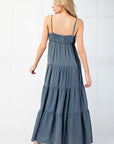 Mineral Wash Gauze Maxi Dress