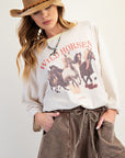 Wild Horses 3/4 Oversized Teeh
