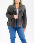 Plus Mineral Wash Cardigan