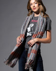 Speckled Scarf in Light denim