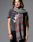 Speckled Scarf in Light denim