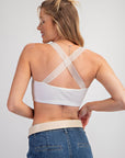 Ribbed Crochet Racerback Bralette
