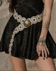 Western Leather Circle Belt