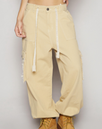 Crochet Twill Jogger Pants