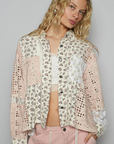 Vintage Floral Crochet Blouse