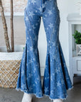 Ebony Starburst Ruffle Flares