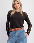 Giselle Lace Long Sleeve knit