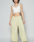 Floral Embroidery Boho Joggers