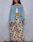 Love and Peace Denim Jacket