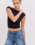 Leslie Boyfriend Shorts Dark Denim