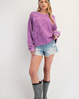 Desert Flower Patched Pullover