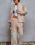 Let’s Meet Up Printed Quilted Pants