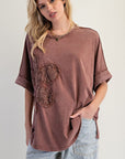 Lace Flower Knit Top