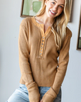 Kara Henley Waffle Knit