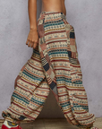 Gonna Love Me Pattern Pants Almond