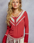 Lola Crochet Henley