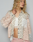 Vintage Floral Crochet Blouse