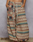 Gonna Love Me Pattern Pants Almond