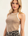 Snow Washed Ribbed Tank