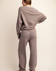 The Delia Sweater Set - Mushroom