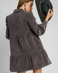 Mineral Washed Corduroy Dress