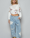 Patched Vintage Denim Joggers