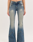 Dirt Road Mid Rise Western Jeans