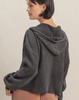 Dani Waffle Knit Hoodie