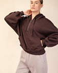 Offset Quarter Zip Hoodie