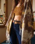 Suede Antique Gold Western Buckle Belt