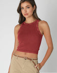 Vintage Wide Ribbed Tank Top