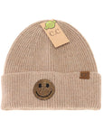 Rhinestone Smiley Face Beanie
